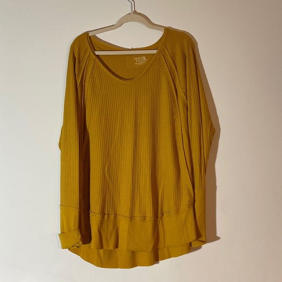TIME AND TRU Yellow Blouse | Gold | XL - Picture 1 of 3